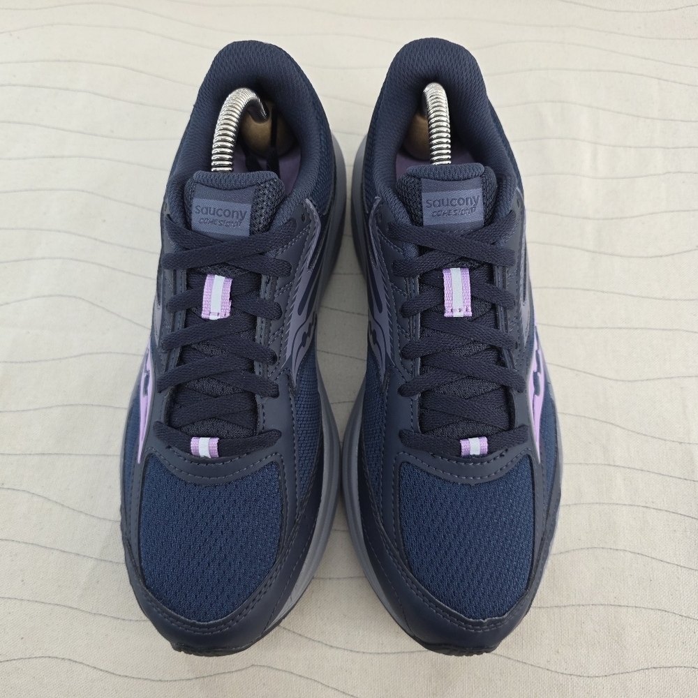 Saucony Womens Cohesion 17 Navy Blue Running Shoes Sneakers 10944-209 Size 9 EUC - Picture 3 of 10